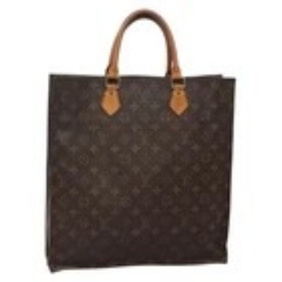 LOUIS VUITTON Monogram Sac Plat Hand Bag M51140 LV Auth 140069 - Picture 1 of 16